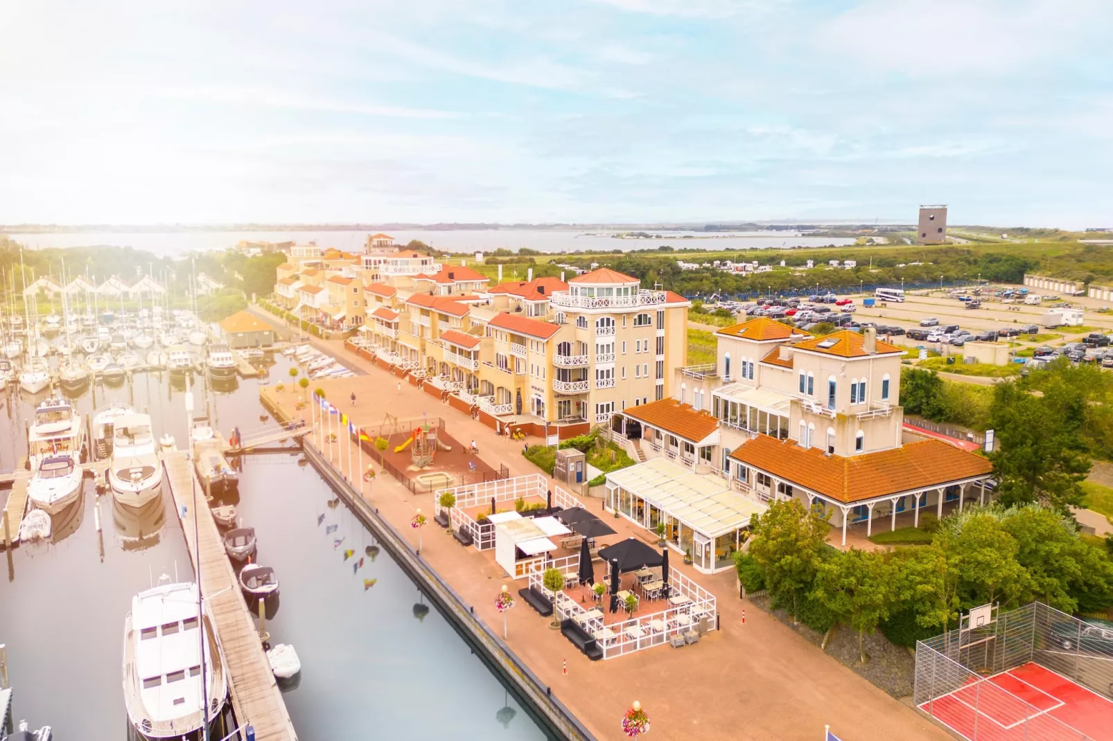 Marina Port Zélande 2-Gebiete Sommer 1 km