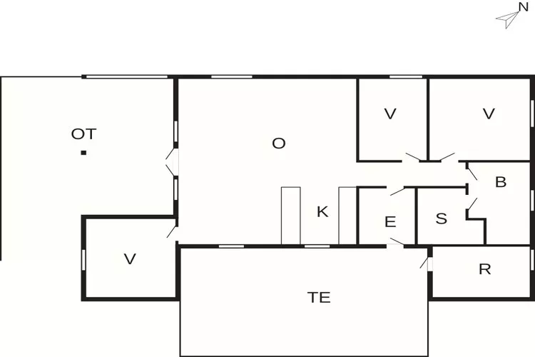 5 star holiday home in Ringkøbing-Floor plan