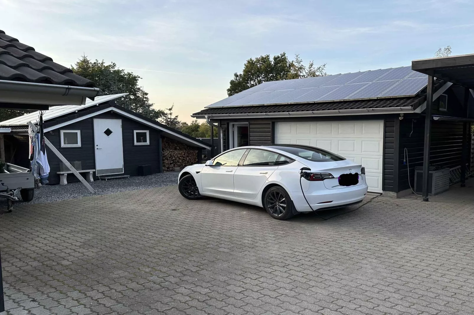 5 Sterne Ferienhaus in Fårvang-Im Freien