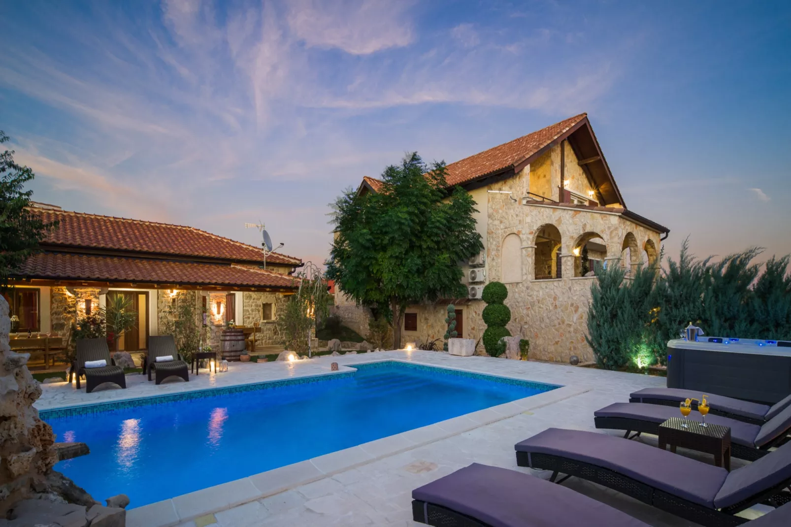 Villa Olea with private heated pool-Piscine