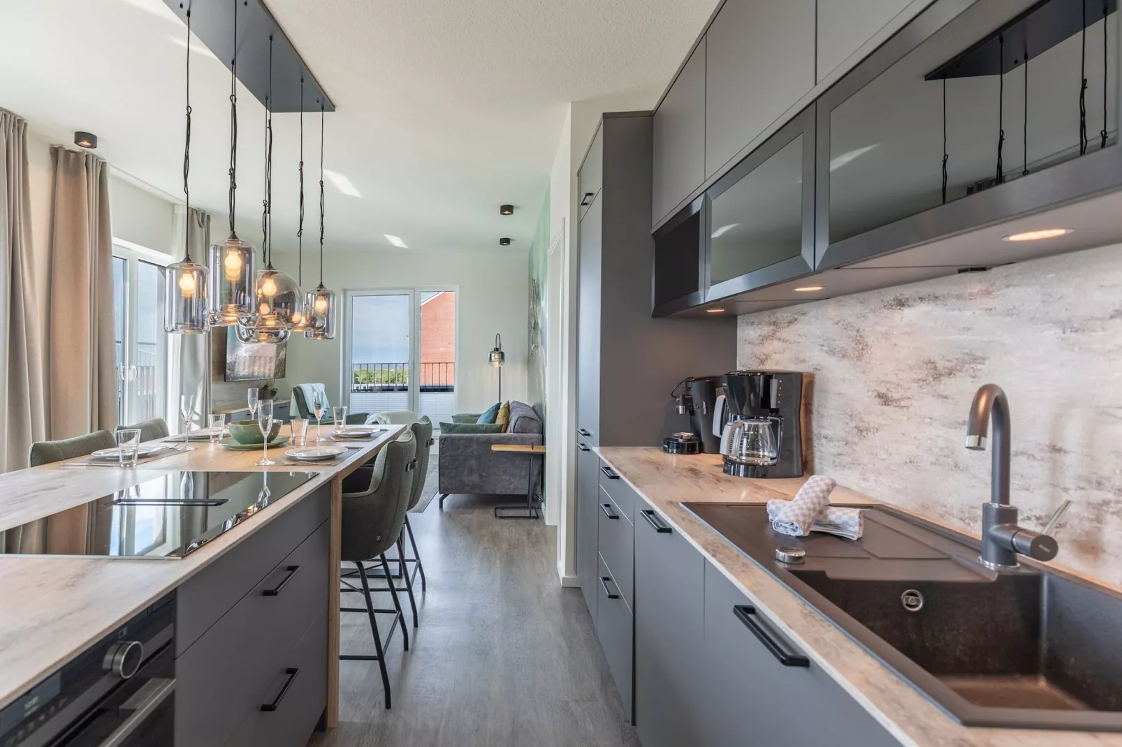 Penthouse de Luxe auf Nordstrand-Cuisine