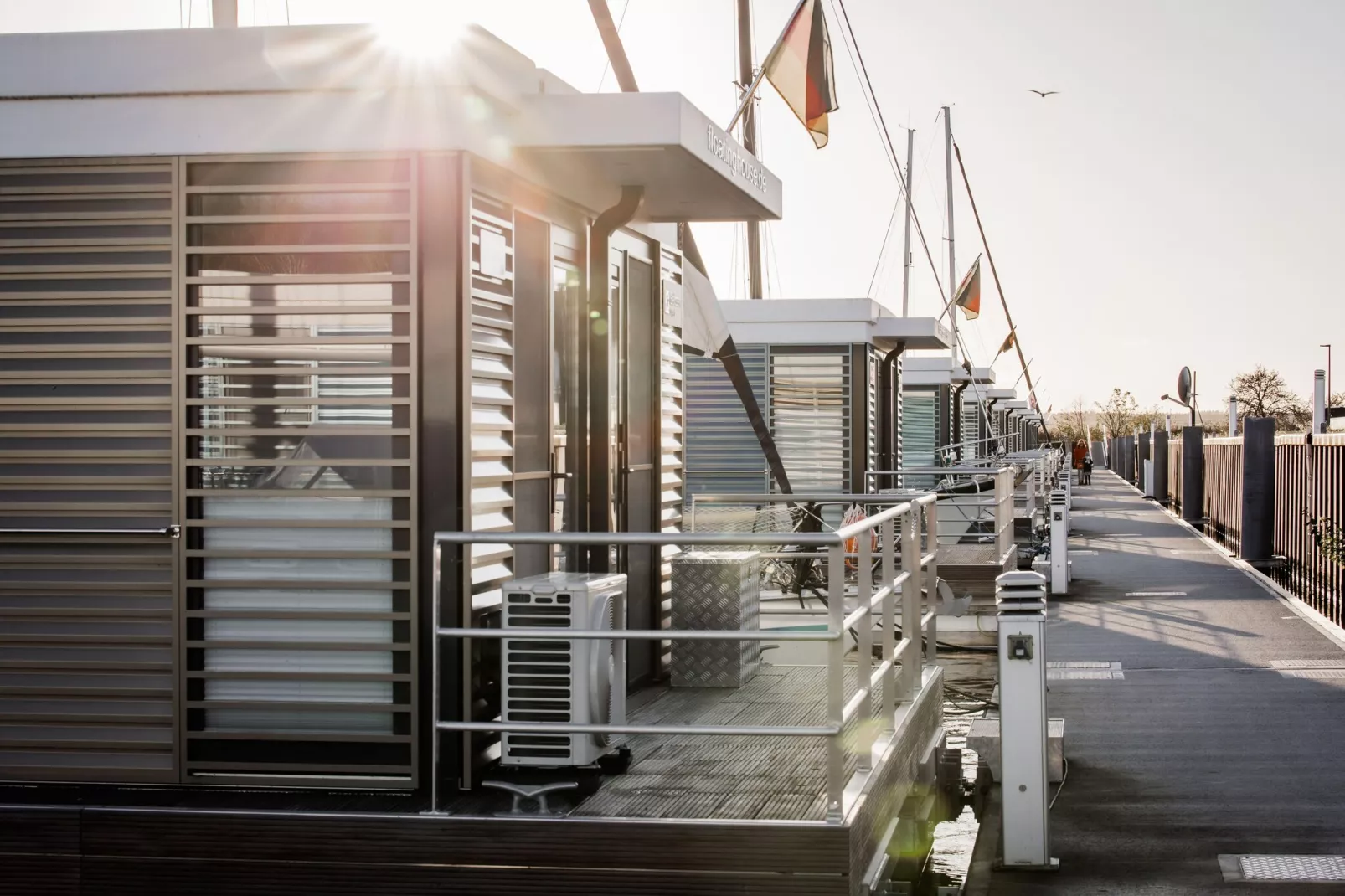 Hausboot in Peenemünde-Terrasse/Balkon