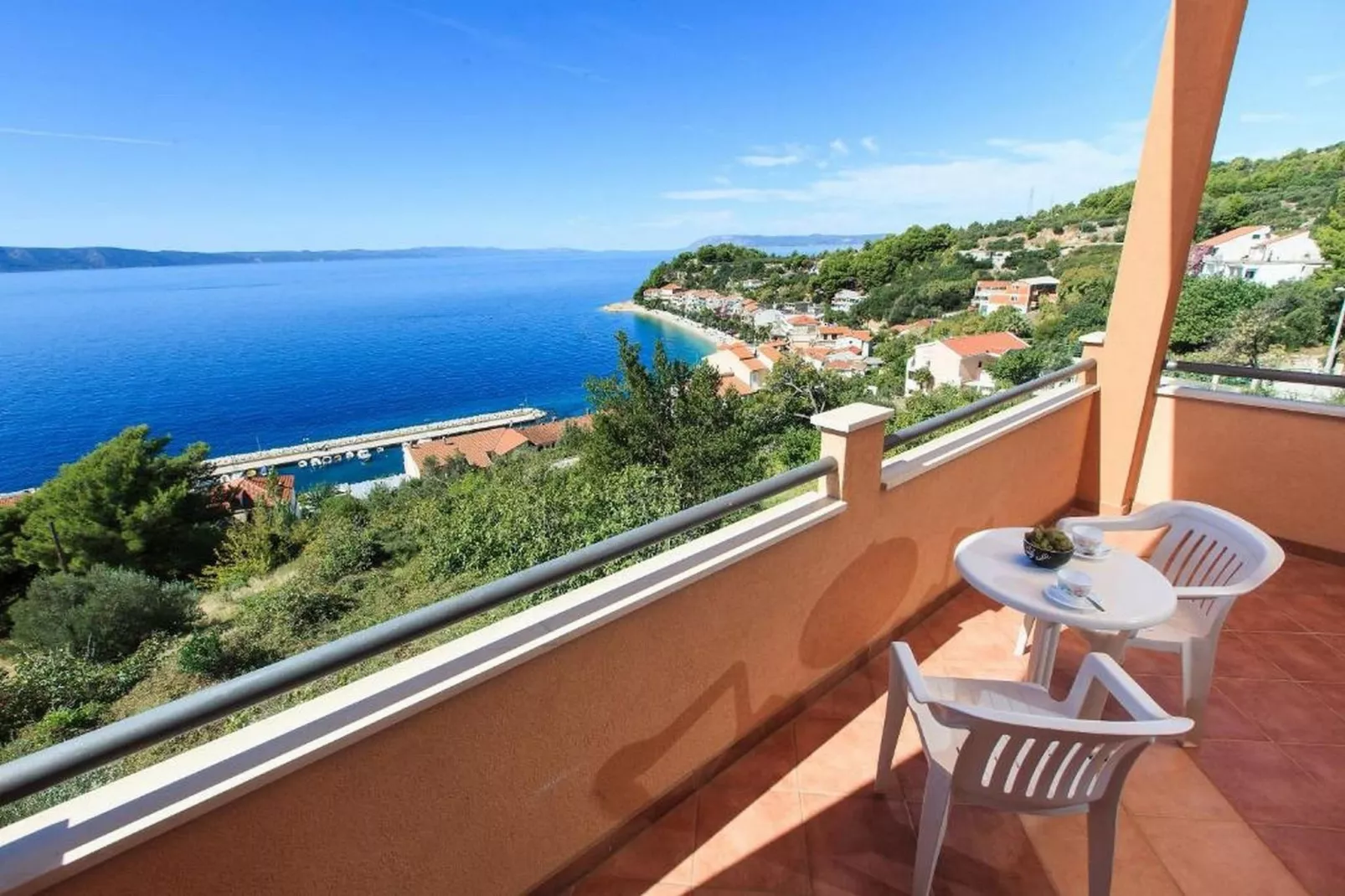 Summerheaven Apartments - Standard Studio Apartment with Balcony and Sea View A1-Terrasse