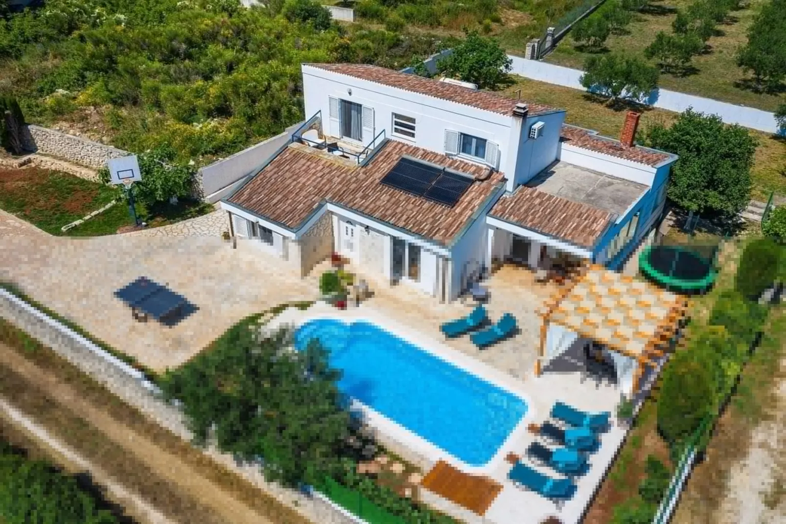 Sea view Villa Elia-Außenbereich Sommer