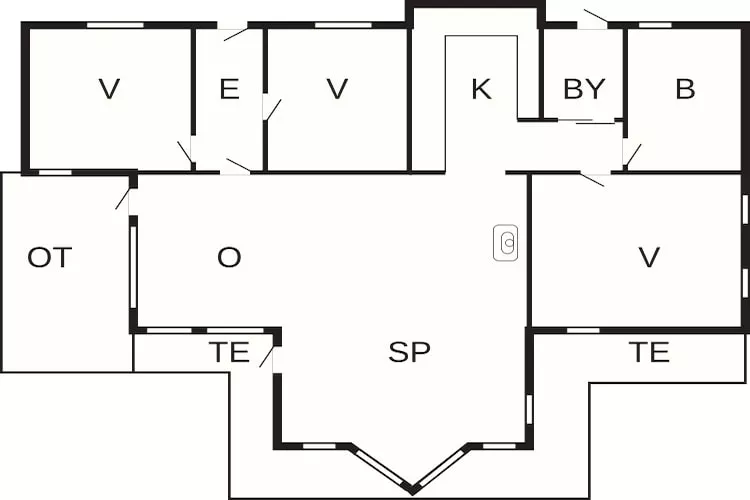 8 Personen Ferienhaus in Væggerløse-Grundriss