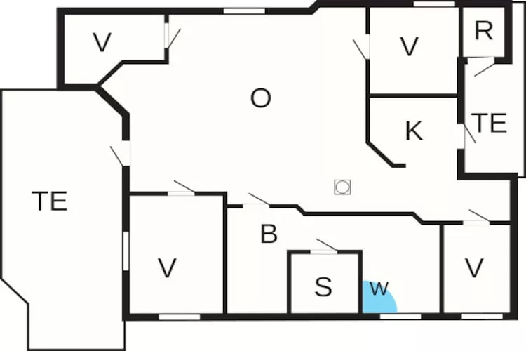 Maison de vacances pour 7 a Hemmet-By Traum-Plan