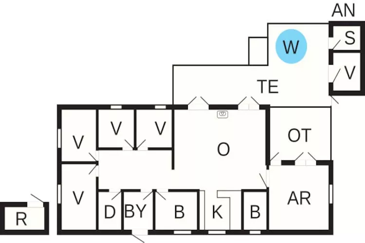 12 Personen Ferienhaus in Ålbæk-By Traum-Grundriss