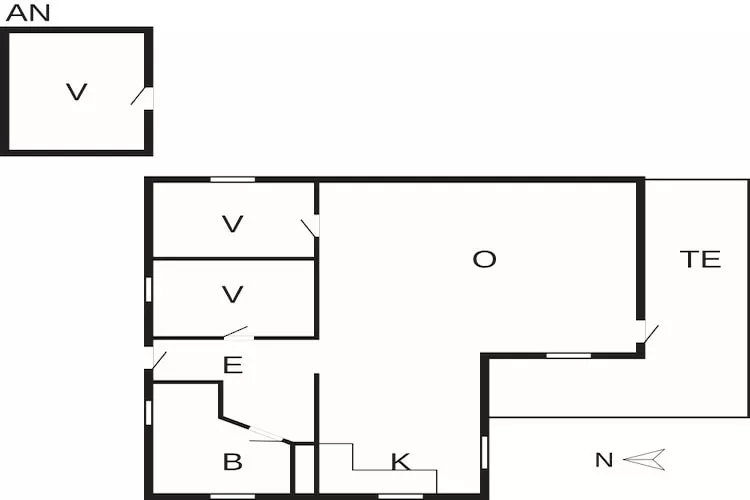 6 person holiday home in Øster Assels-Floor plan