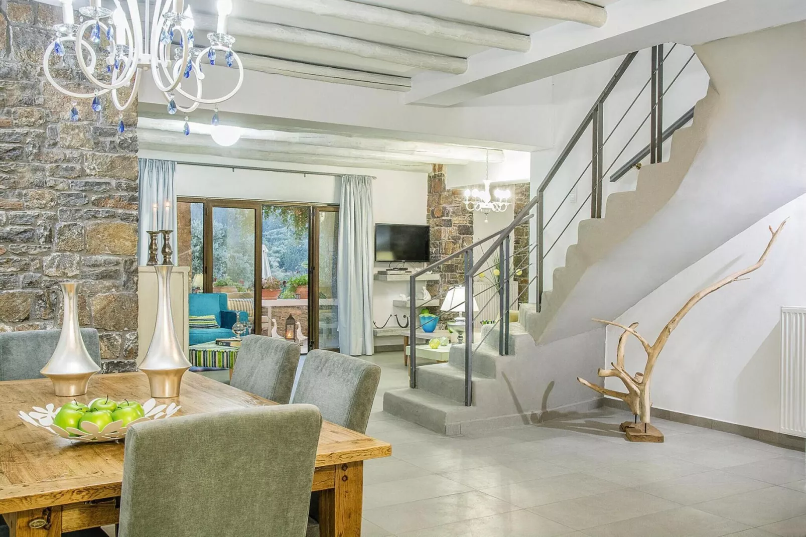 Holiday home, Pemonia--Living room