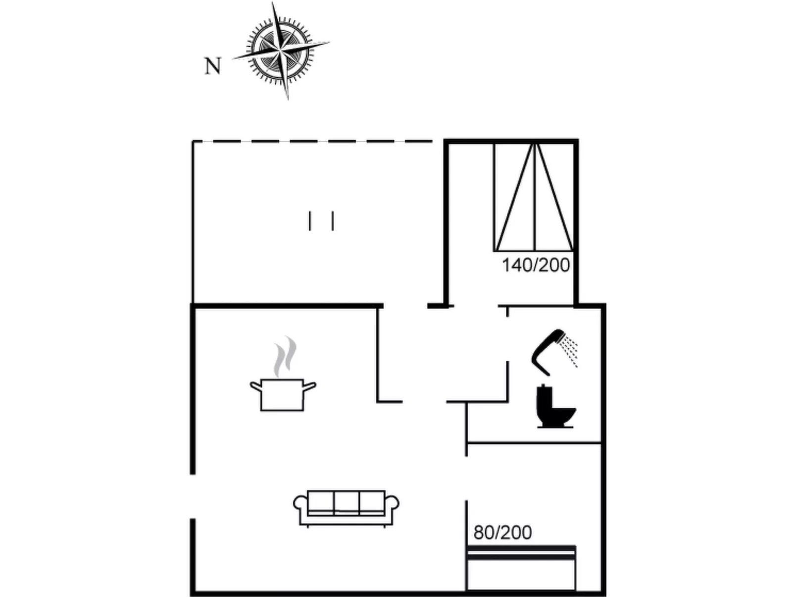 "Jace" - 75m from the sea-Dedans