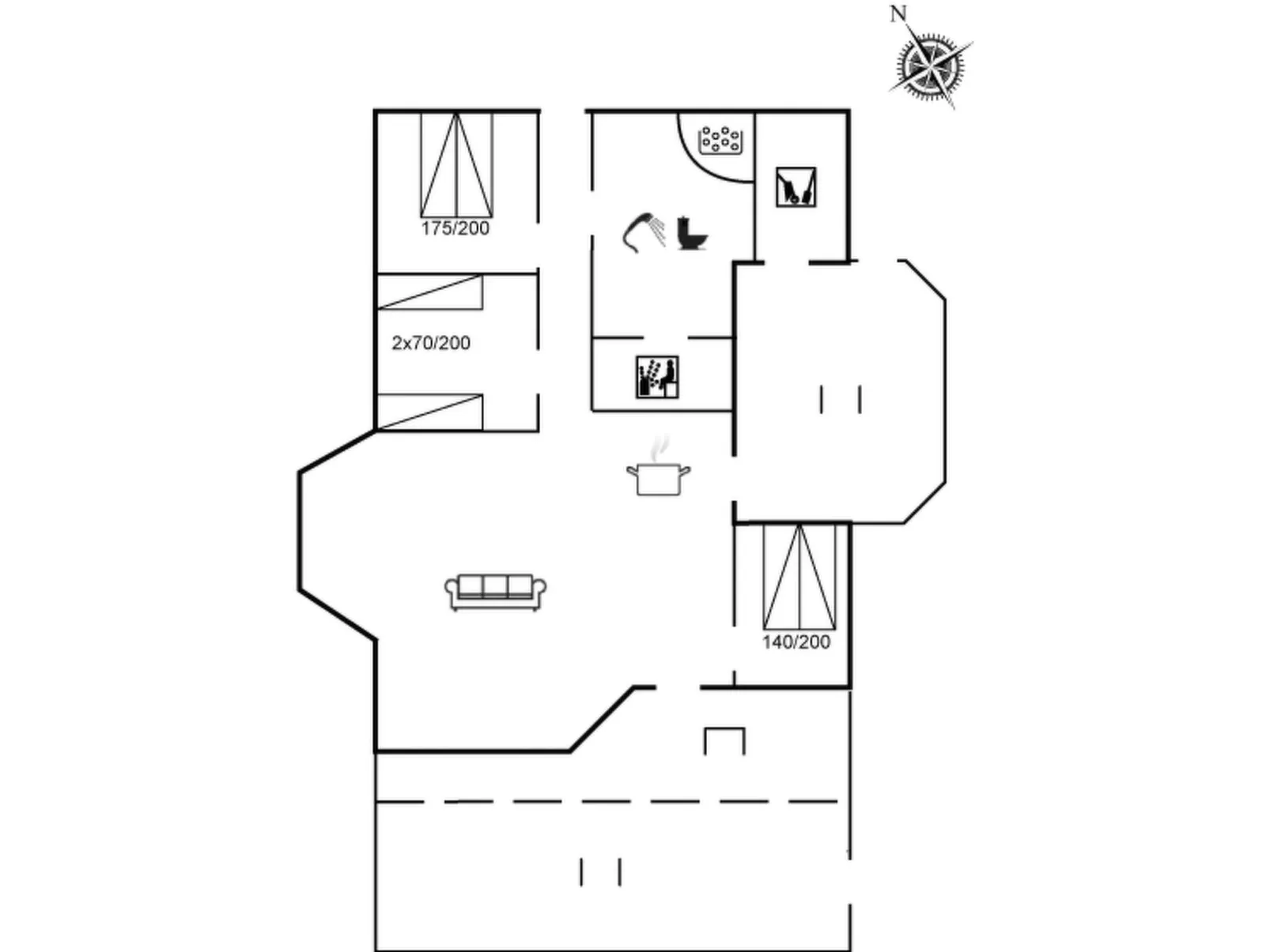 "Diderik" - 300m from the sea-Inside