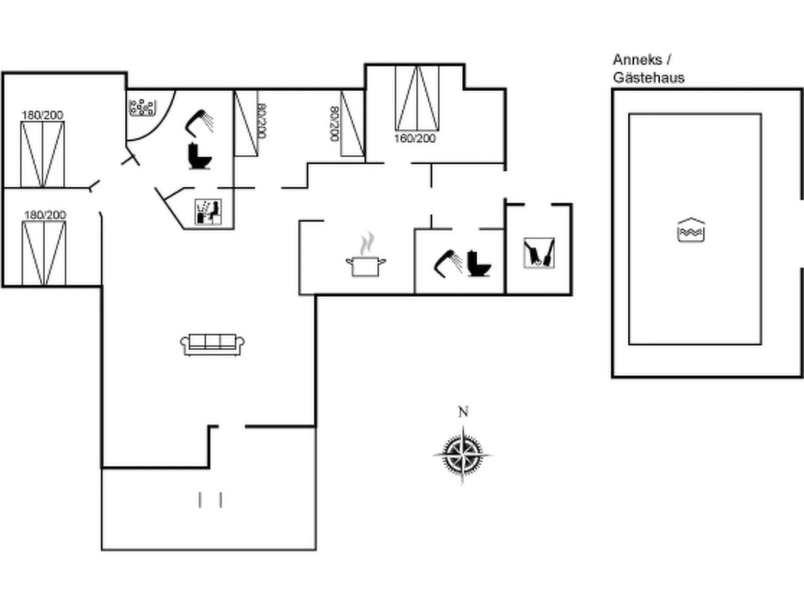 "Åsta" - 1.7km from the sea-Drinnen