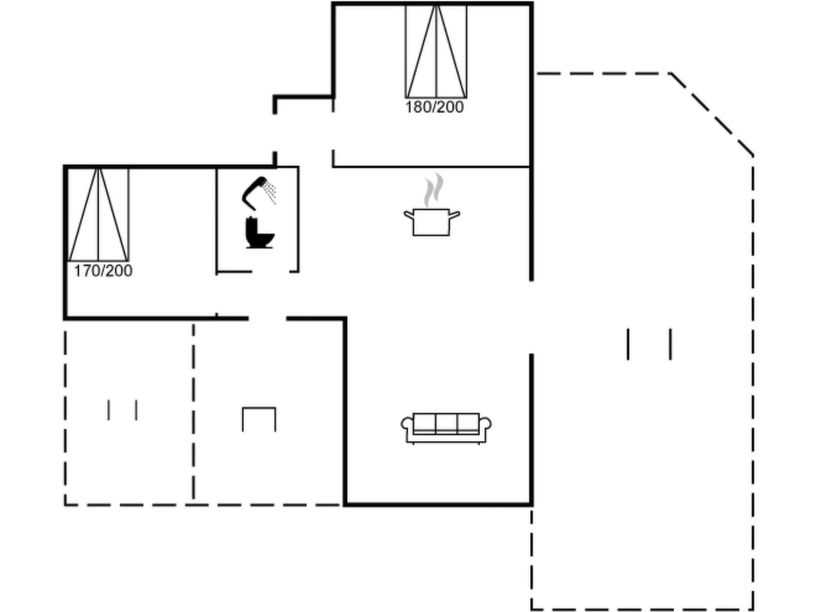 "Ingold" - 50m from the sea-Inside