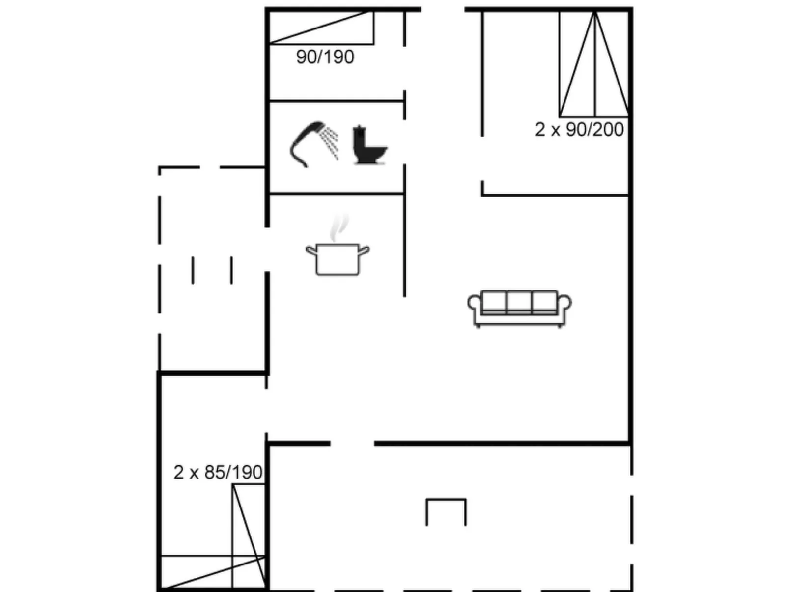 "Maya" - 900m from the sea-Dedans