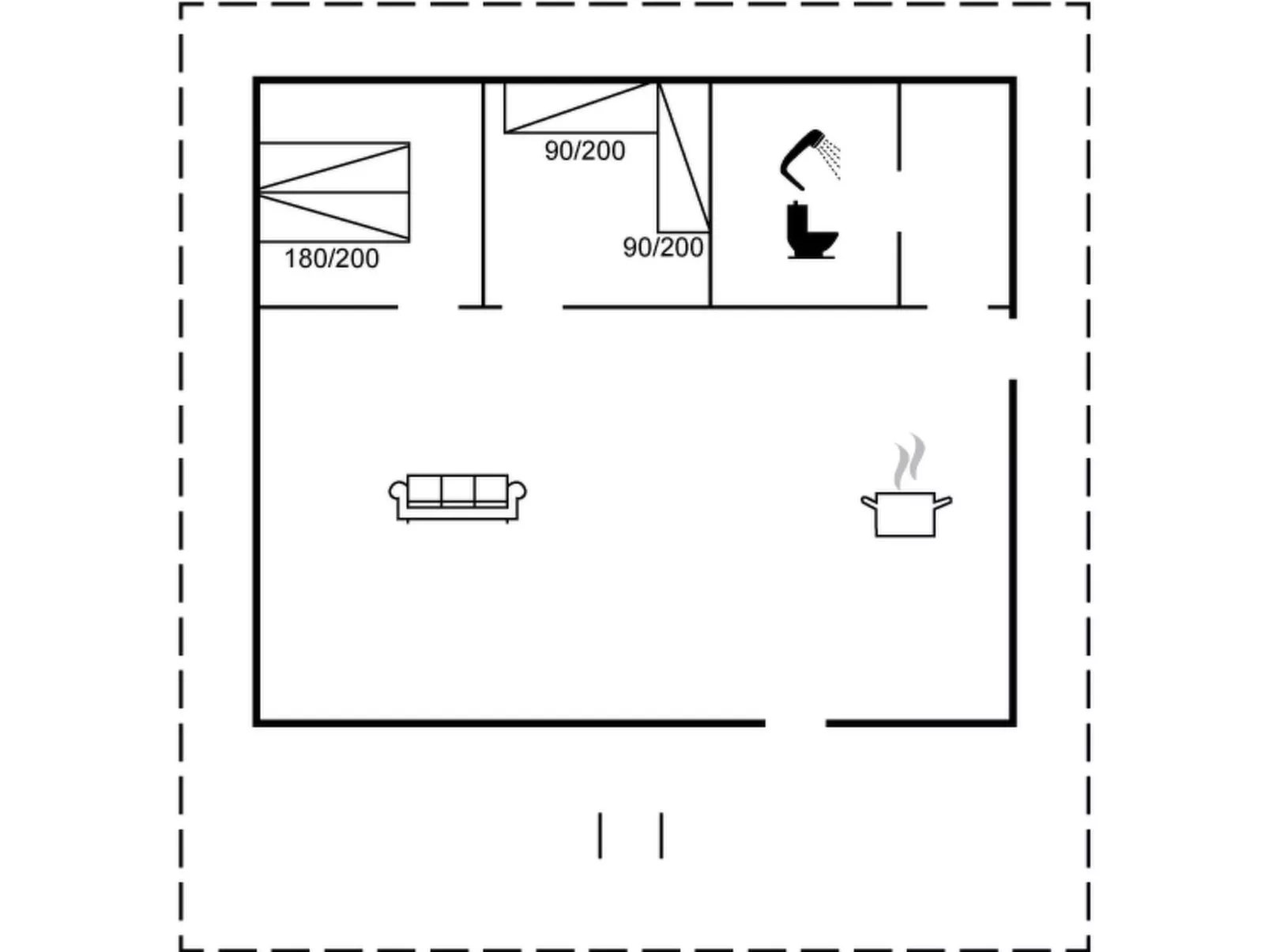 "Felia" - 500m from the sea-Dedans