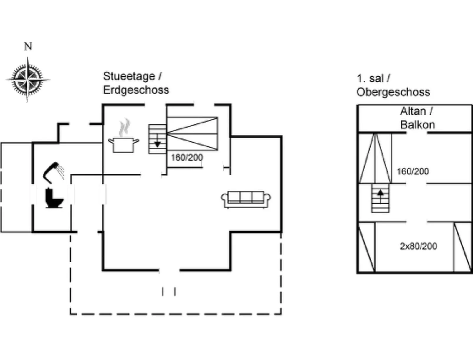 "Kanutte" - 400m from the sea-Inside