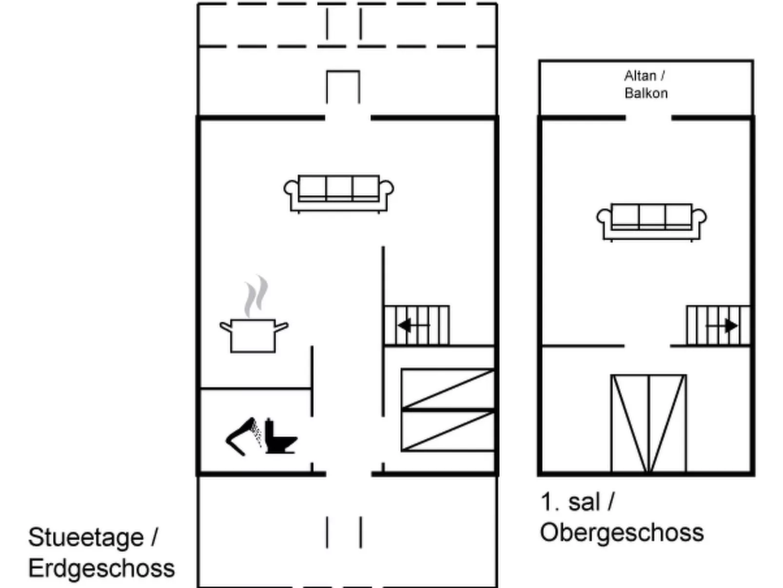 "Valo" - 400m to the fjord-Inside