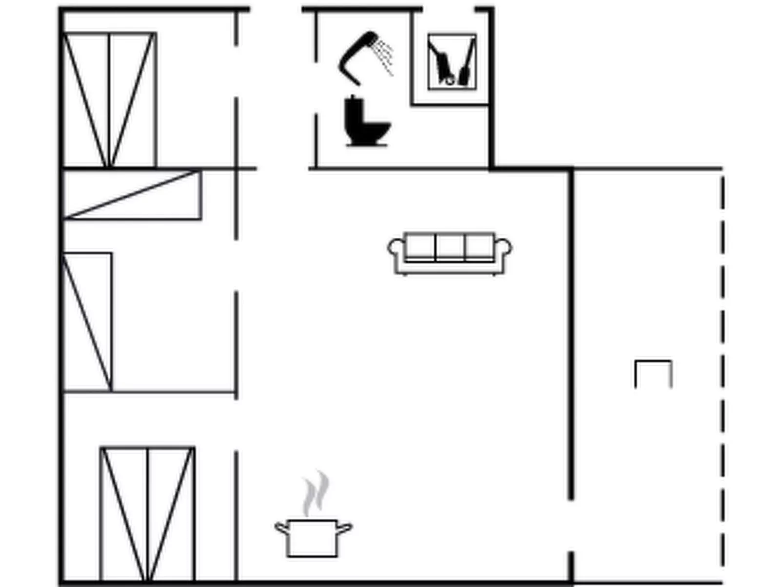 "Yngve" - 56.5km from the sea-Inside