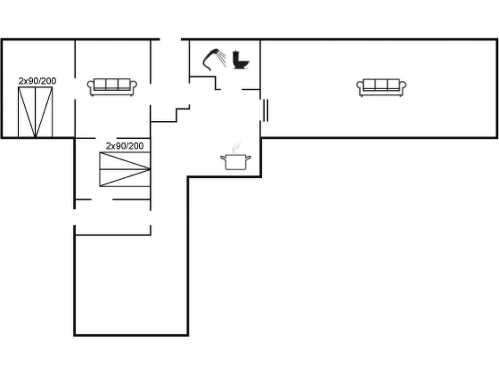 "Viggo" - 300m from the sea-Dedans