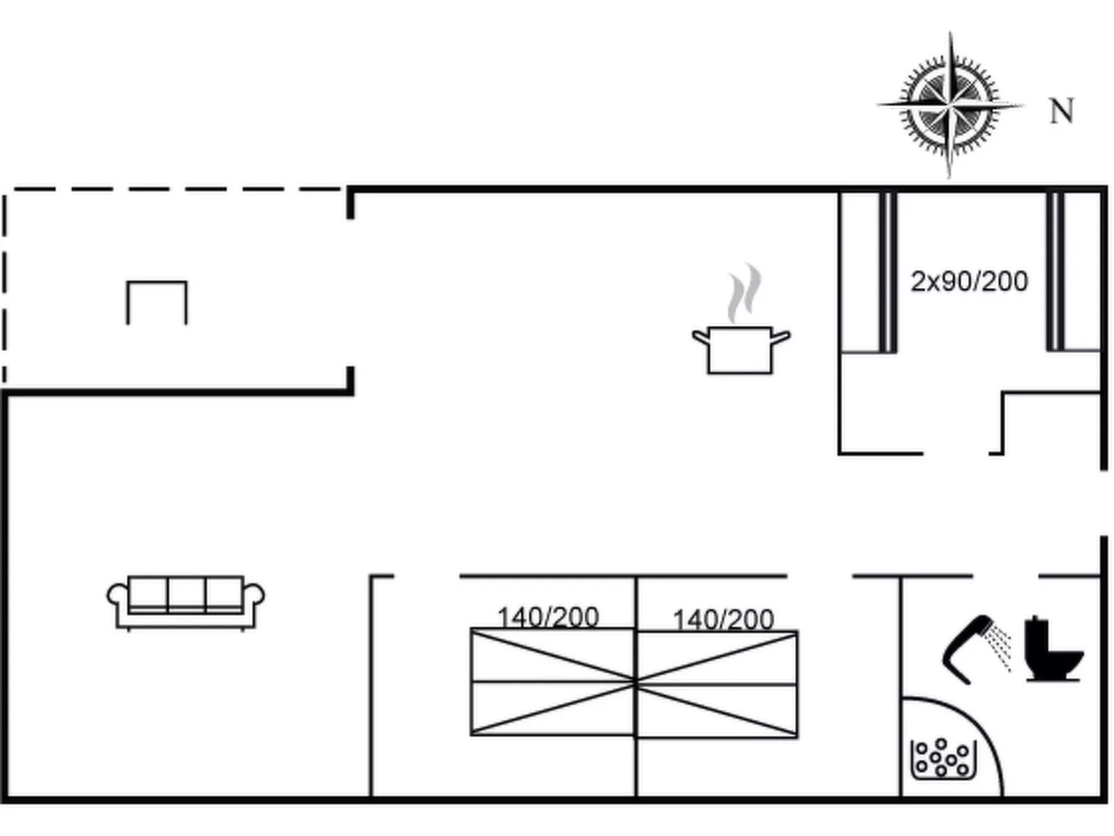 "Bertram" - 1.9km from the sea-Inside
