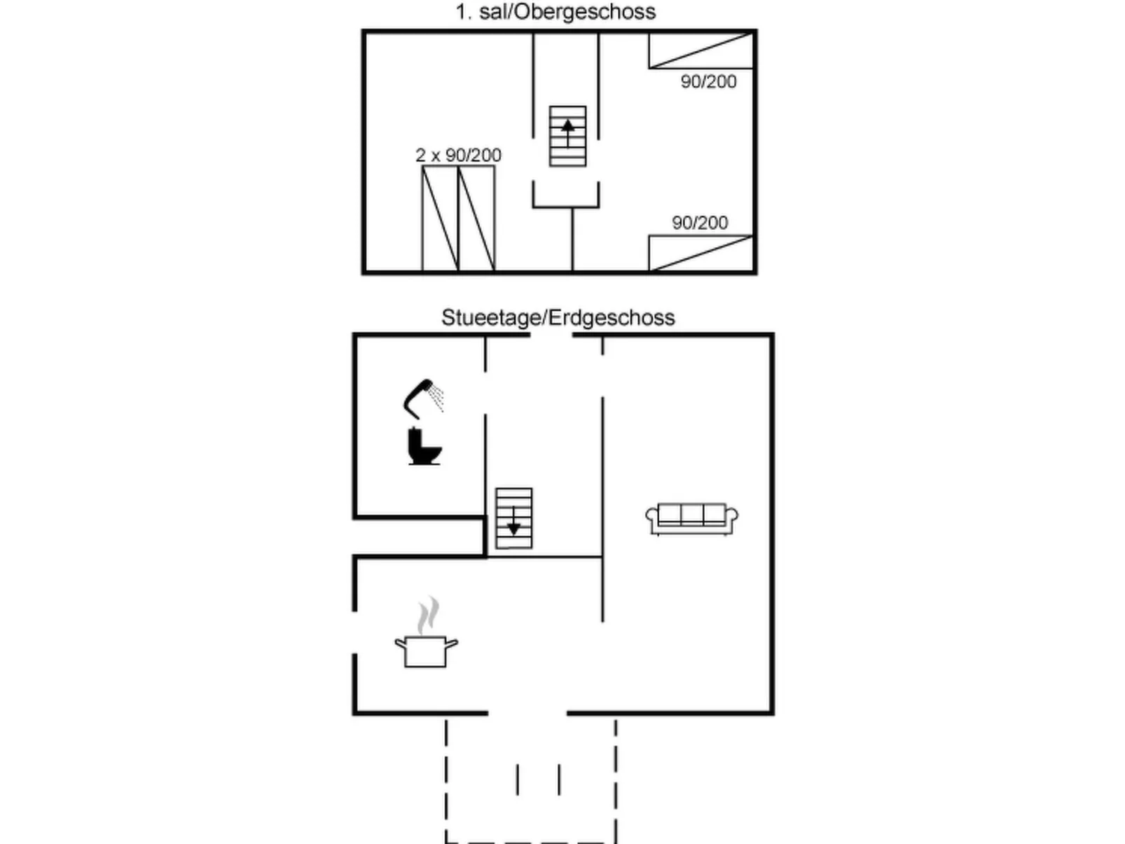 "Ødmar" - 400m from the sea-Dedans