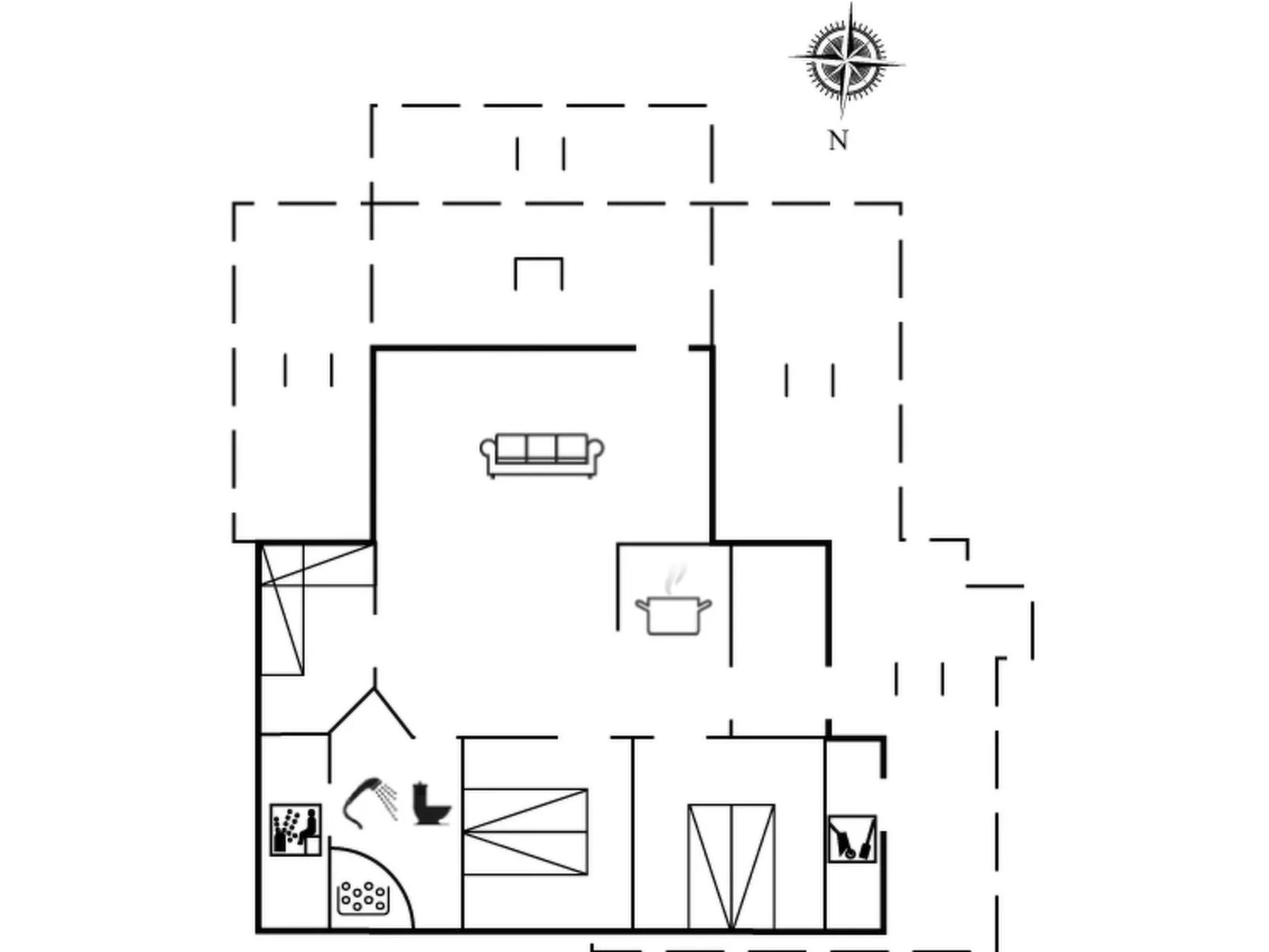 "Salla" - 1.2km from the sea-Inside