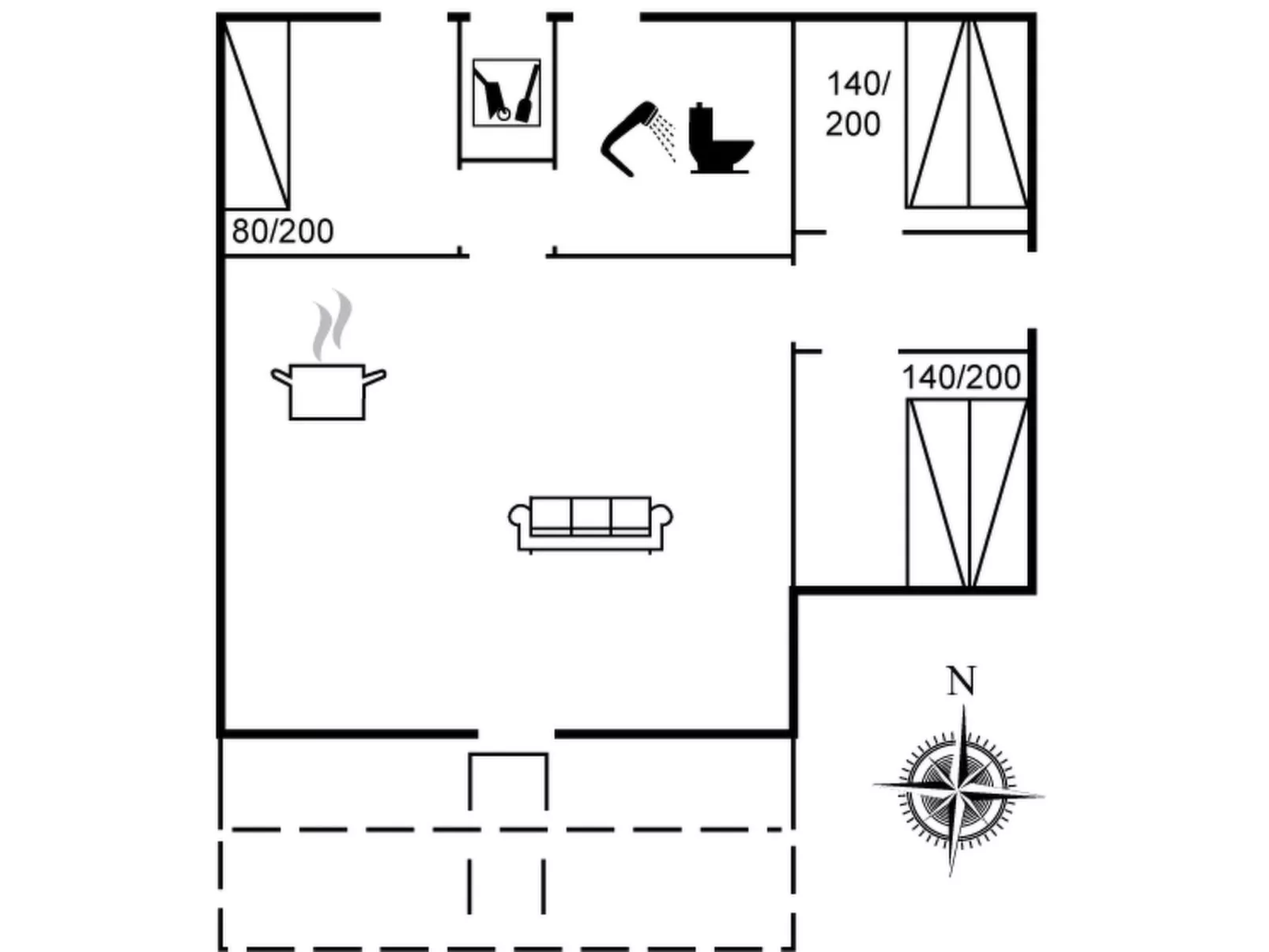 "Iskra" - 900m from the sea-Inside