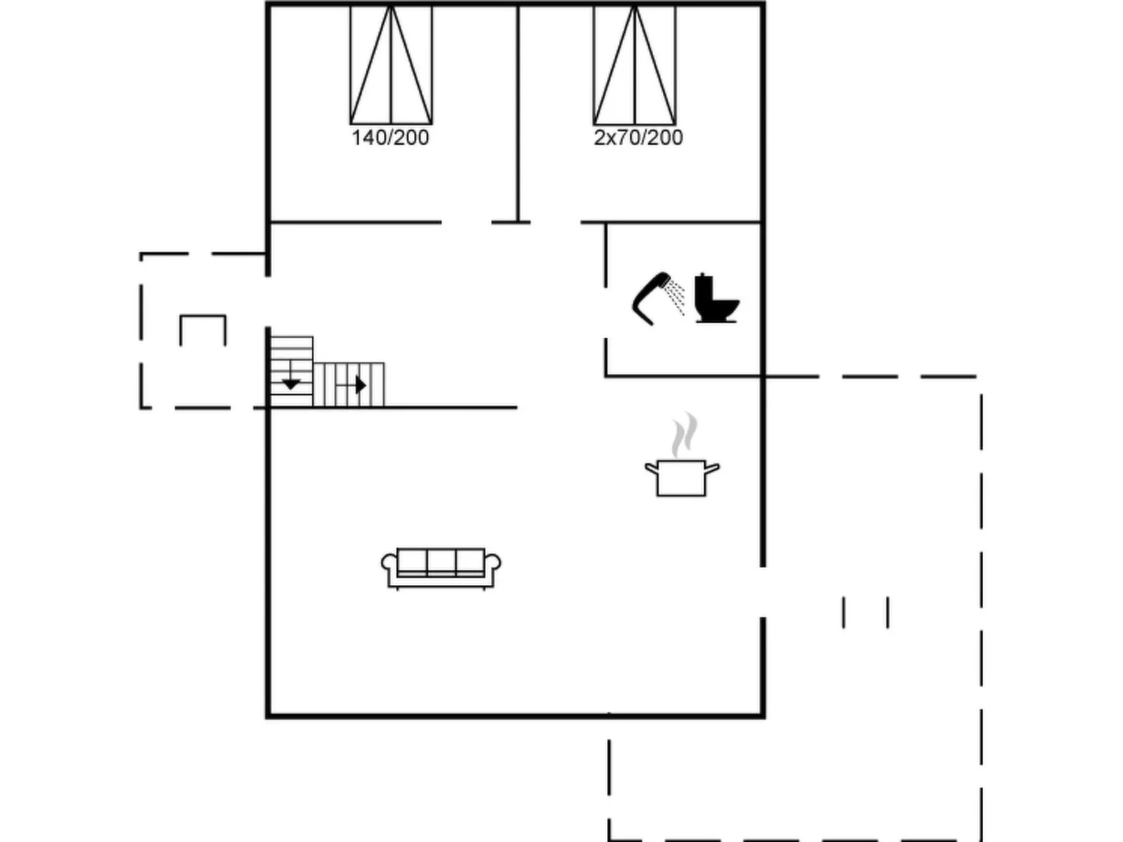 "Spurgh" - 250m from the sea-Inside