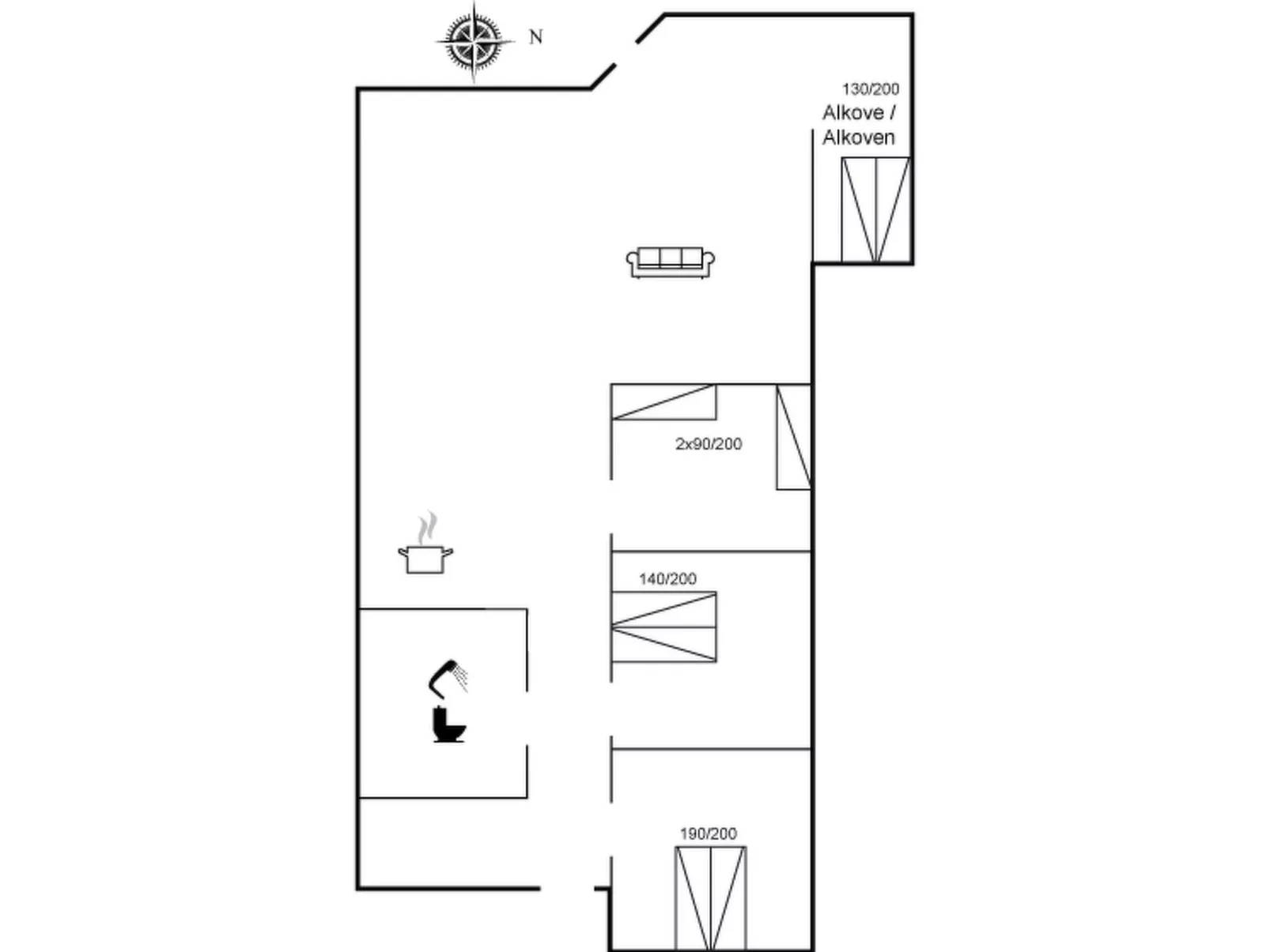 "Lilia" - 900m from the sea-Dedans