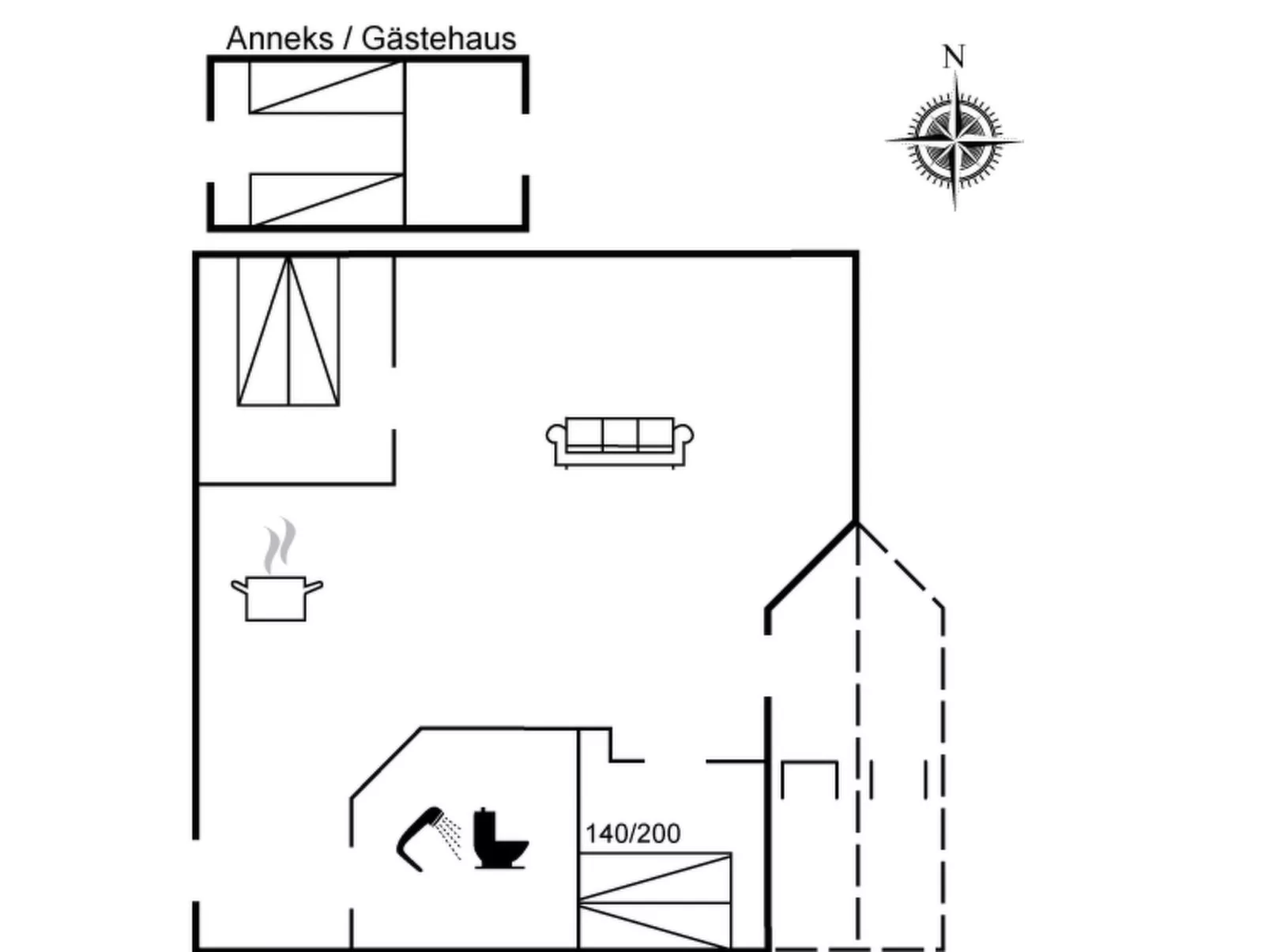 "Lyra" - 800m from the sea-Dedans