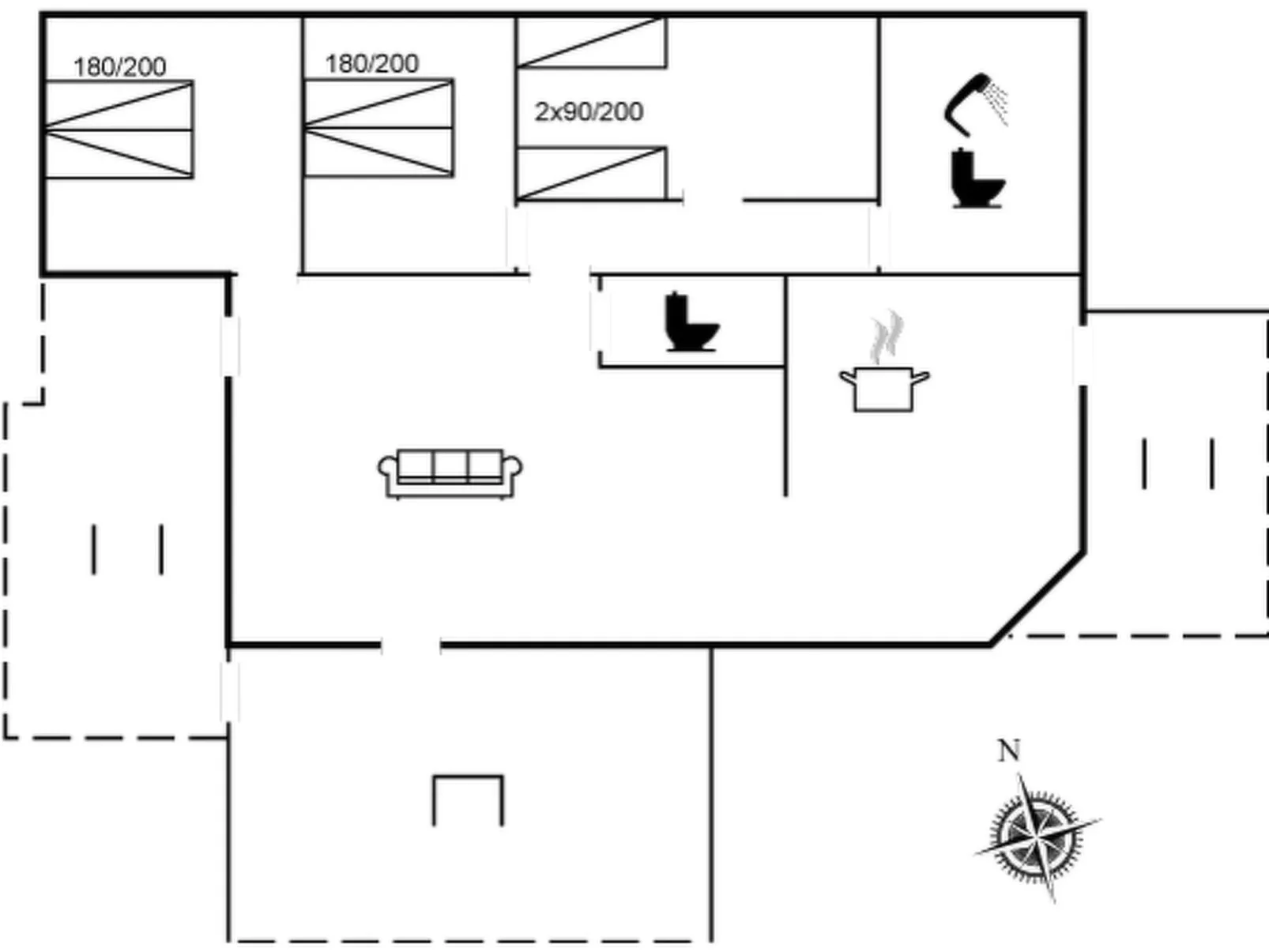 "Kjera" - 450m from the sea-Dedans