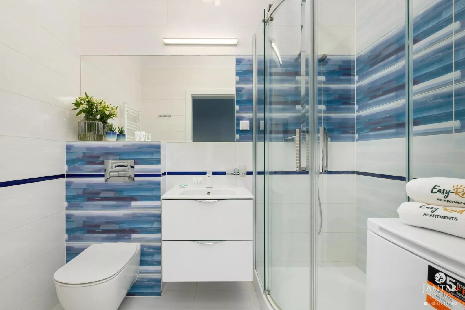 Apartament Grunwaldzka 12c-22 Pobierowo-Salle de bain