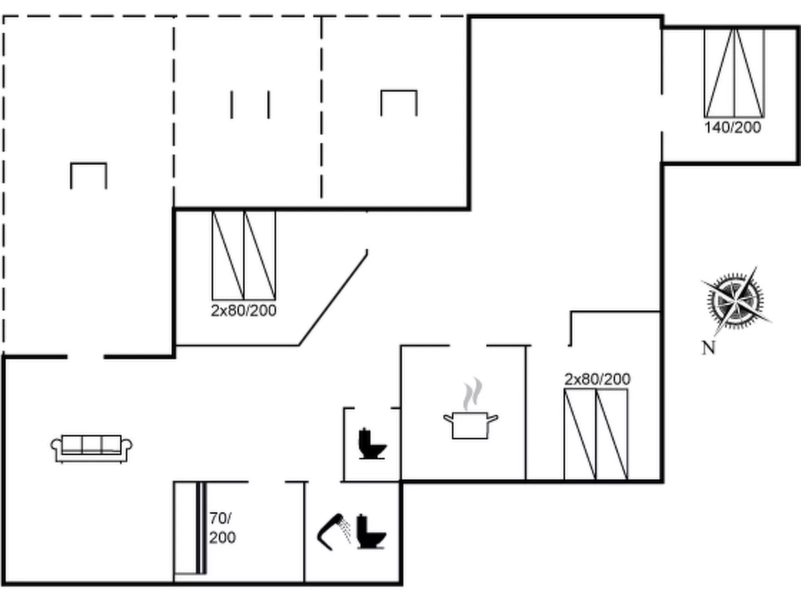 "Floora" - 20m from the sea-Inside