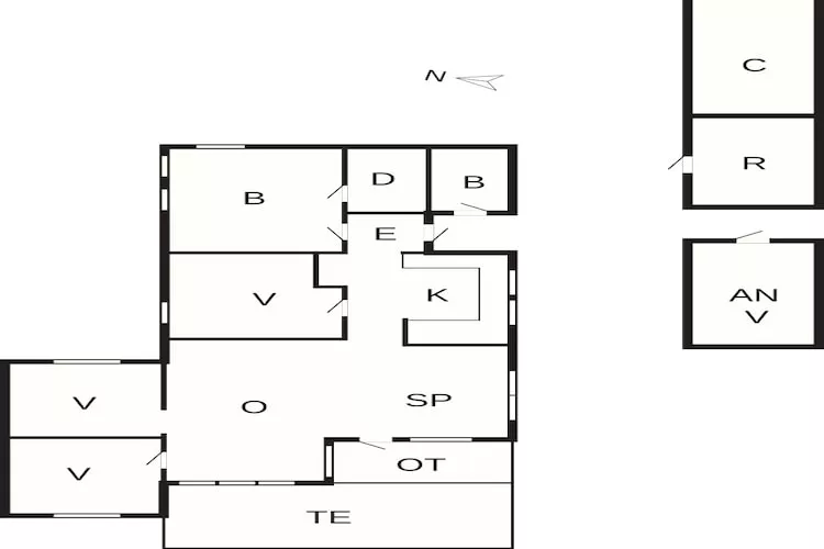 8 Personen Ferienhaus in Nakskov-Grundriss