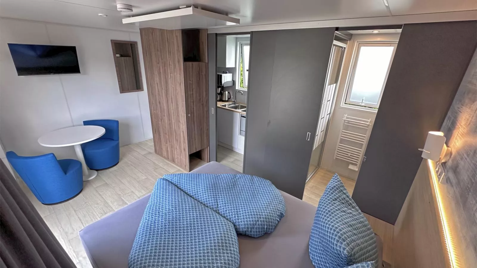 Feriendorf Seeblick - Tiny Chalet Nr 10-Living room