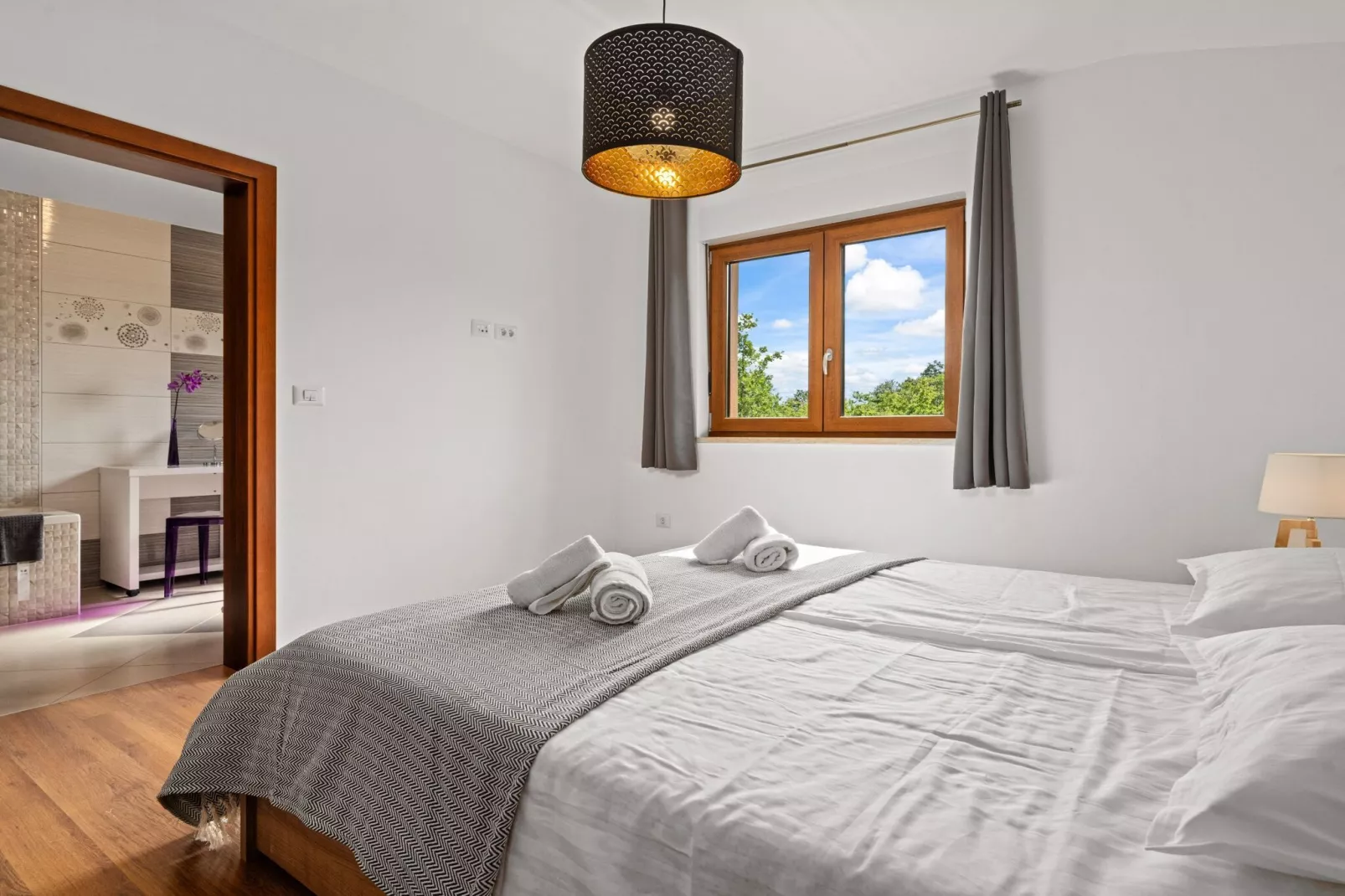 Holiday Home Mlačić - Three Bedroom Holiday Home with Pool-Chambre