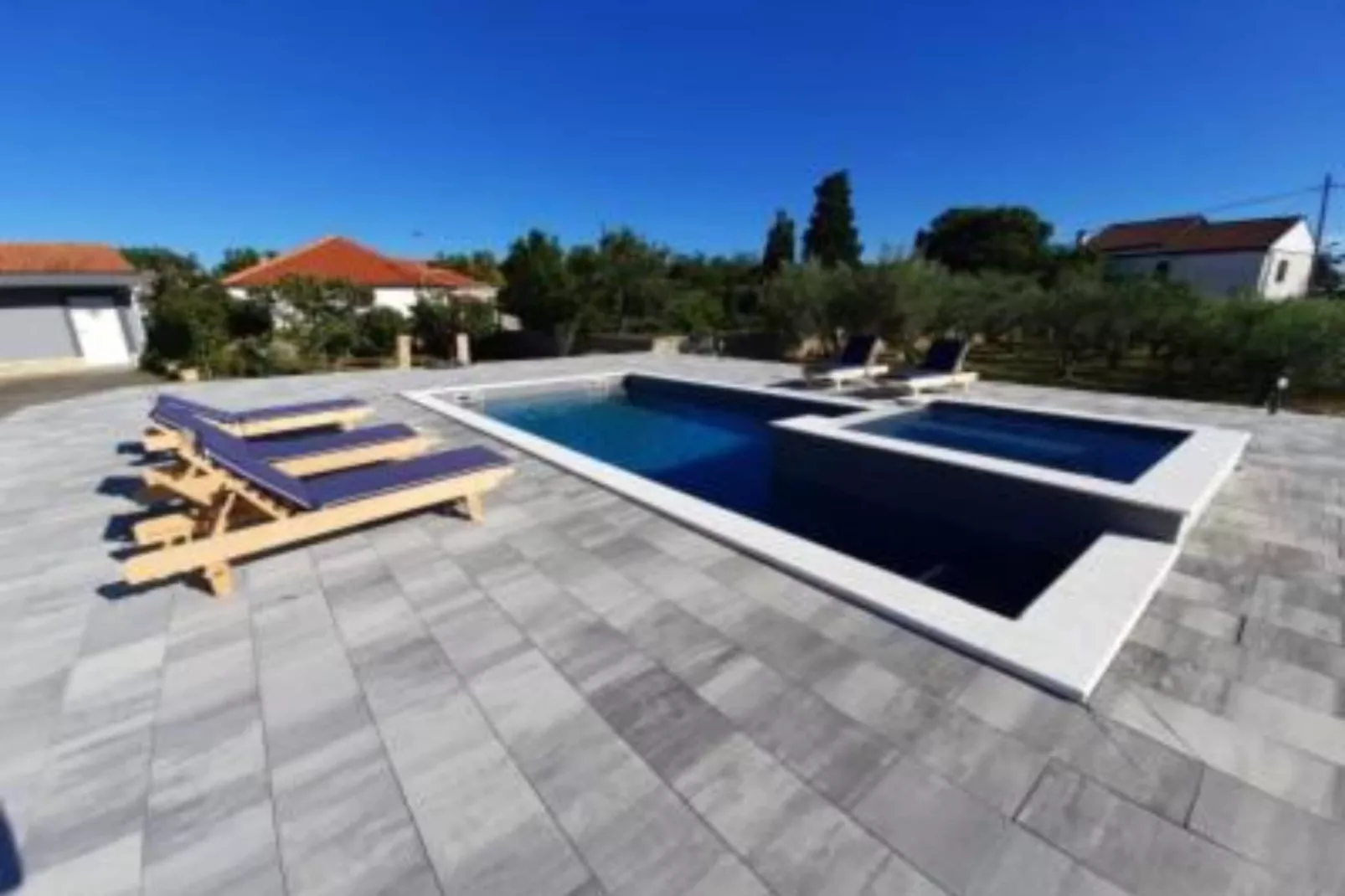 Apartments Franica with Heated Pool and Hot-Tub - Two Bedroom Apartment with Balcony-Swimming pool