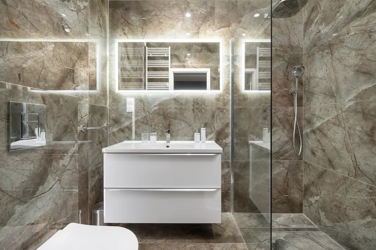 Apartament w Polanicy Zdrojowa 34B - 408-Badezimmer