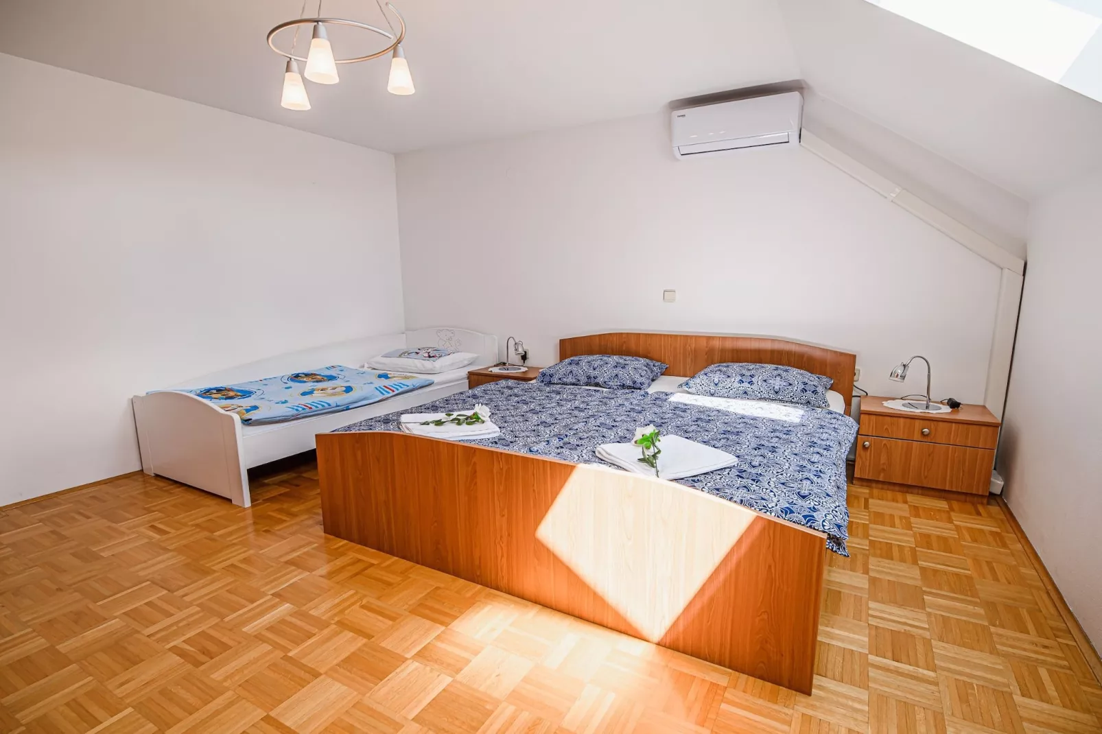 Sunny and Spacious Apartments with Terrace near Water Park - Three Bedroom Apartment with Terrace-Bedroom