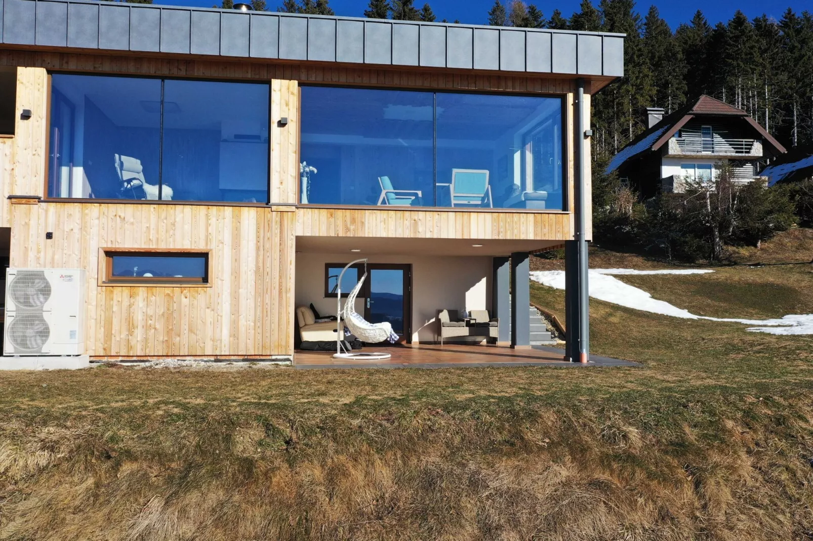 Mountain Vibrant and Timeless Apartment with Sauna - Studio Apartment with Terrace-Extérieur