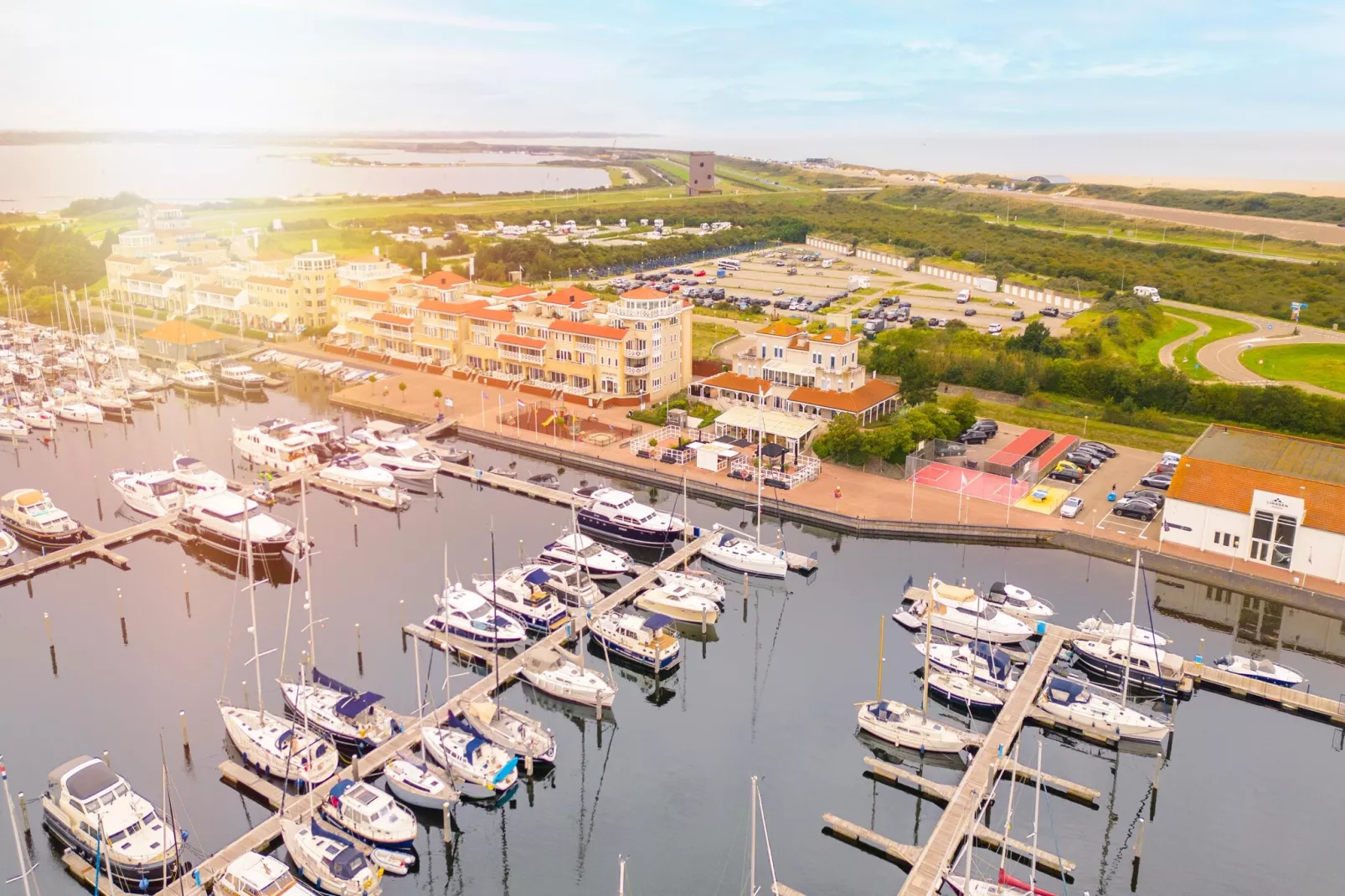 Marina Port Zélande 1-Gebiete Sommer 1 km