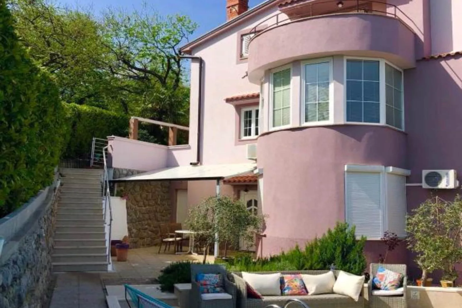 Apartments Melanie - Oprić Hills  Three bedroom apartment with balcony and sea view (A)-Im Freien