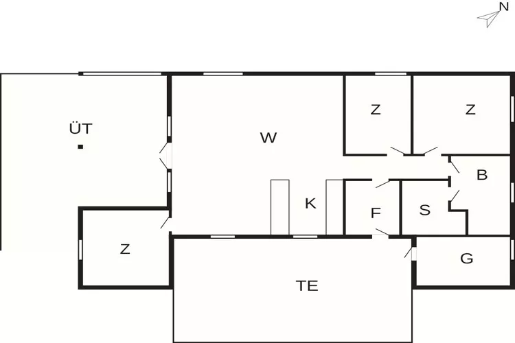 5 star holiday home in Ringkøbing-Floor plan