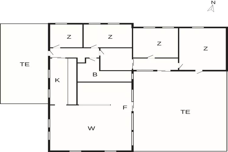 5 star holiday home in Løkken-Floor plan
