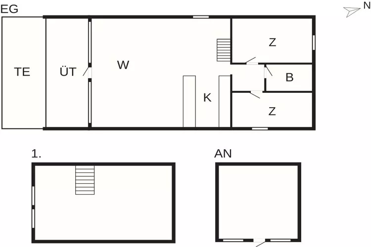 5 etoiles maison de vacances a Hornbæk-Plan