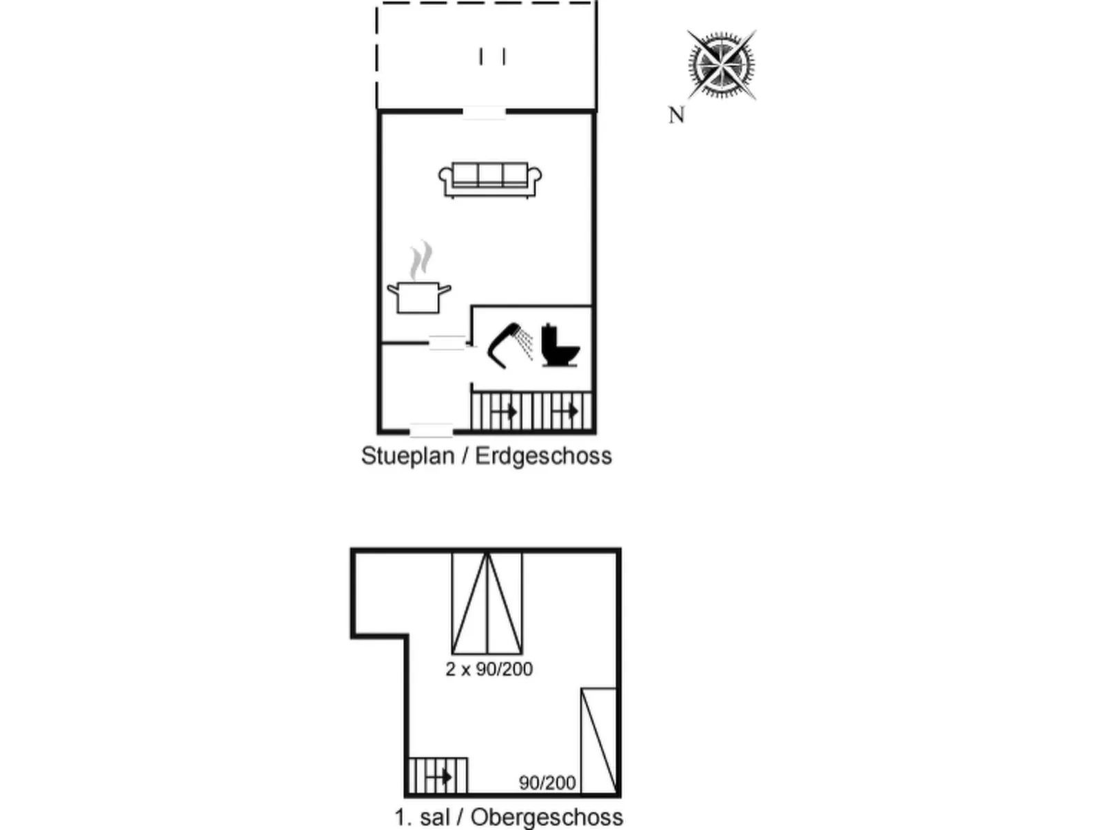 "Aline" - 1km from the sea-Inside
