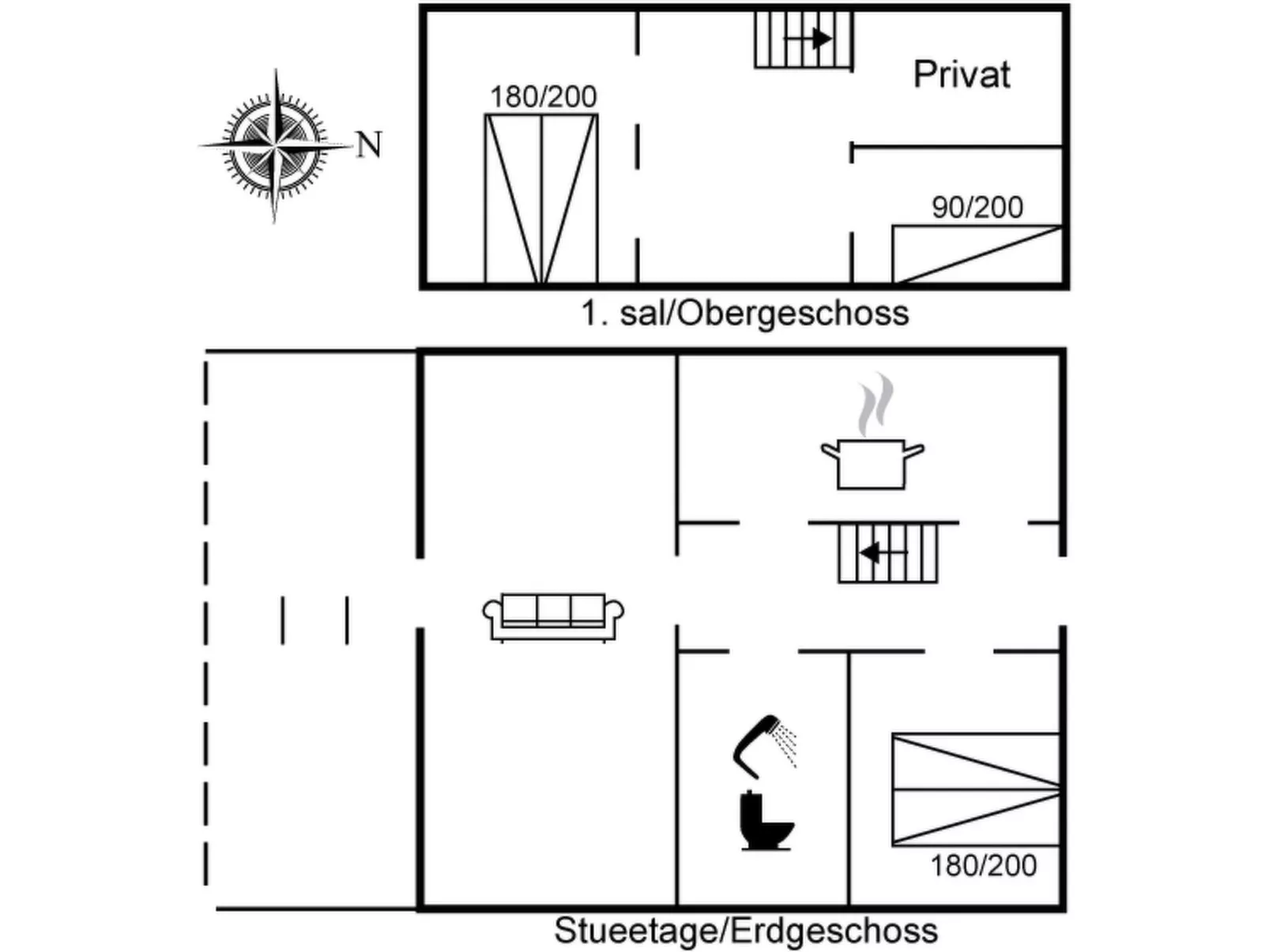 "Liselott" - 300m from the sea-Inside