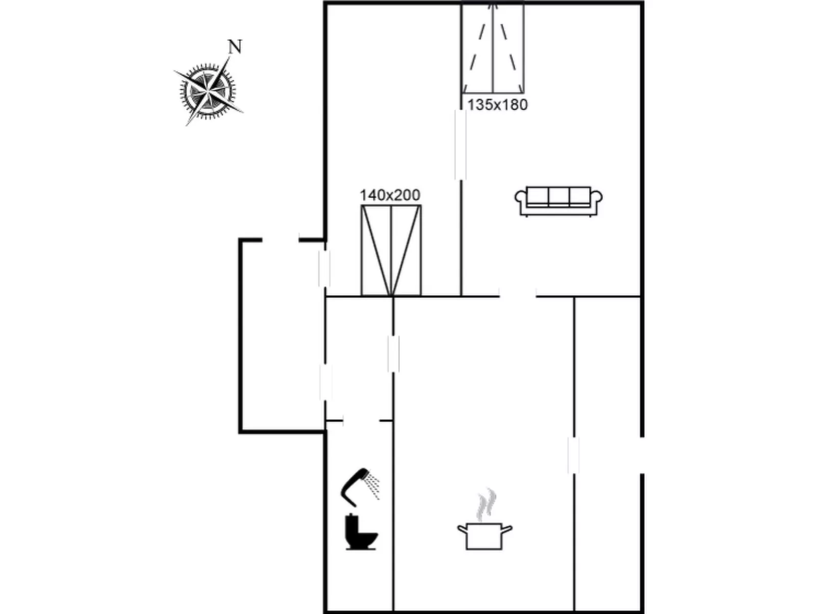 "Faustine" - 500m from the sea-Inside