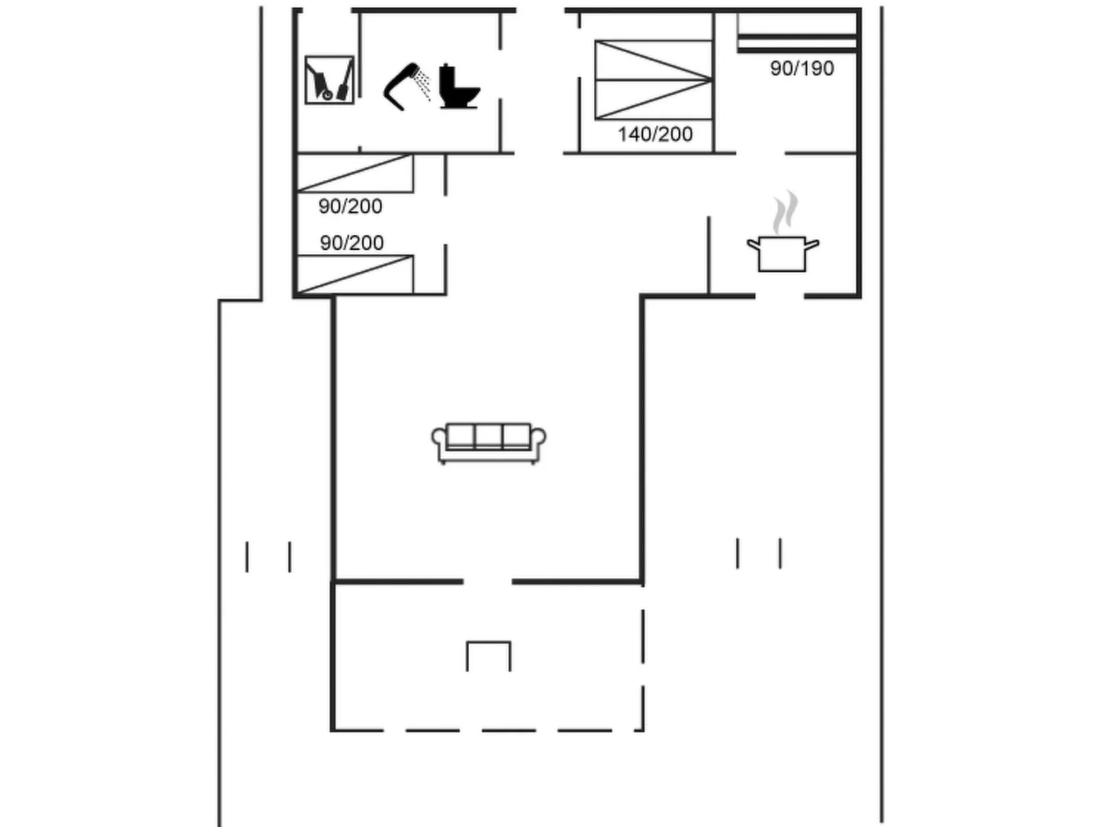 "Falki" - 2.5km from the sea-Drinnen