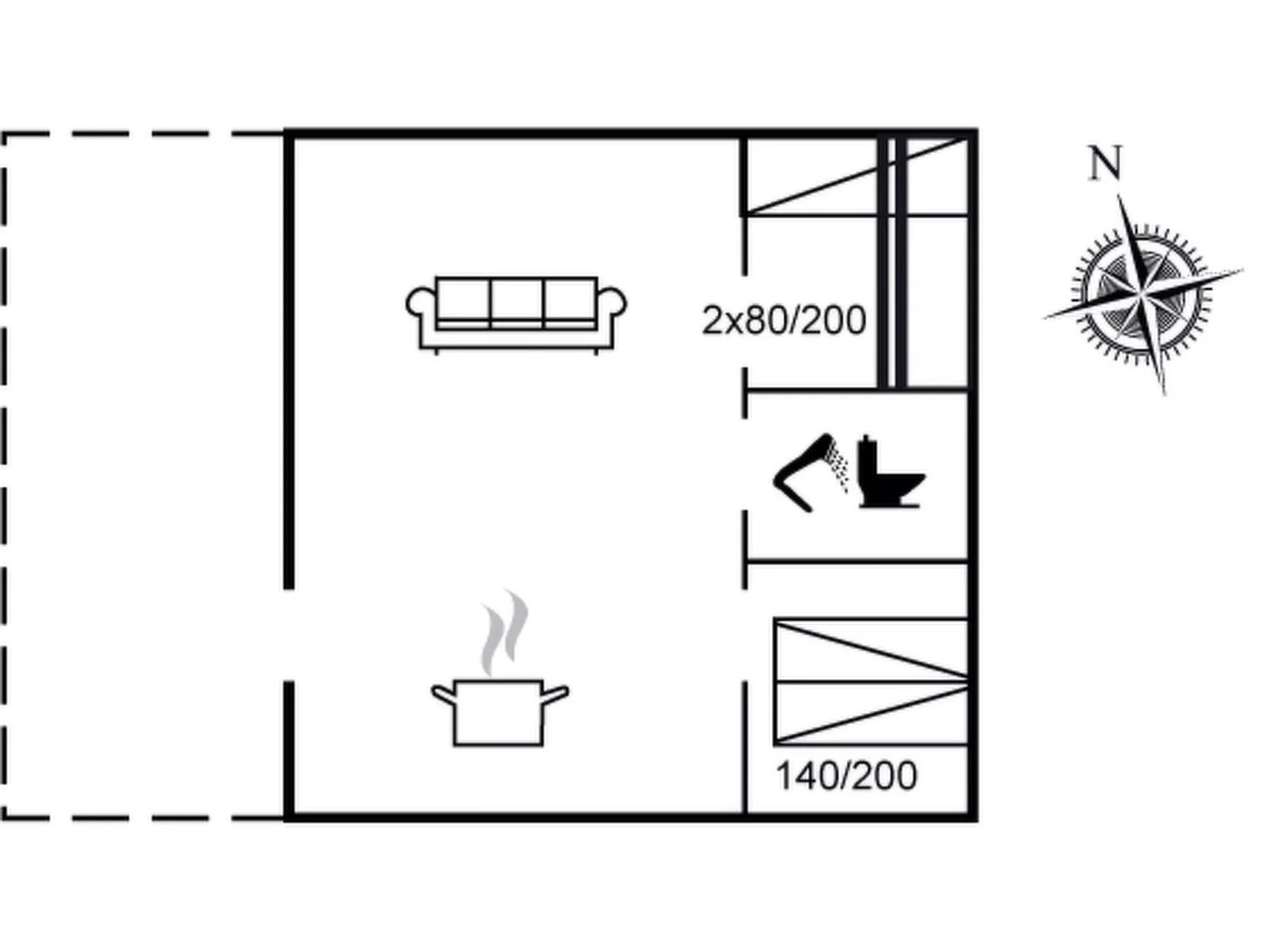 "Beatrix" - 700m from the sea-Drinnen
